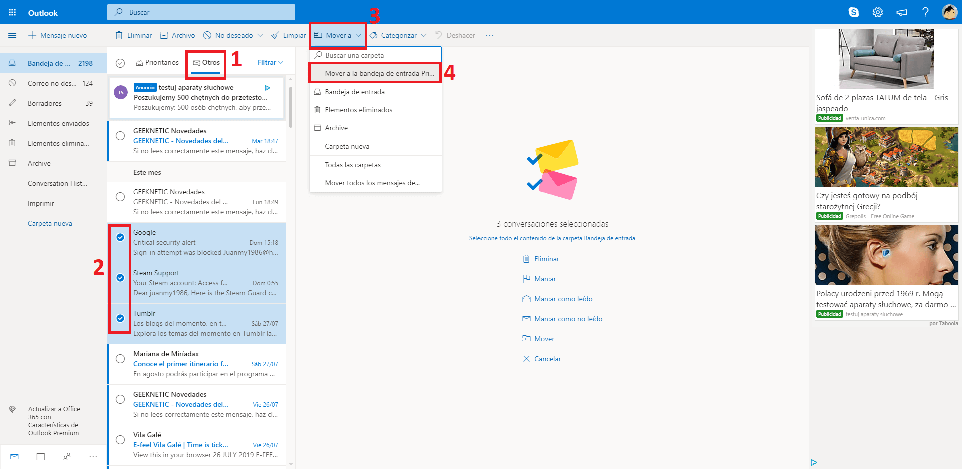 Outlook No Recibe Ni Envia Correos Outlook no recibe ni envía correos electrónicos.